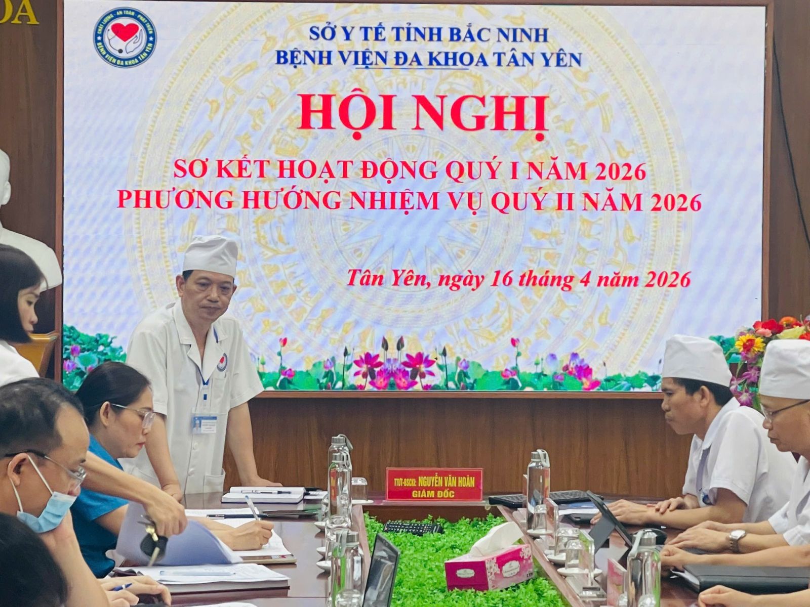 BỆNH VIỆN ĐA KHOA TÂN YÊN TỔ CHỨC HỘI NGHỊ  SƠ KẾT QUÝ I & TRIỂN KHAI NHIỆM VỤ QUÝ II NĂM 2026