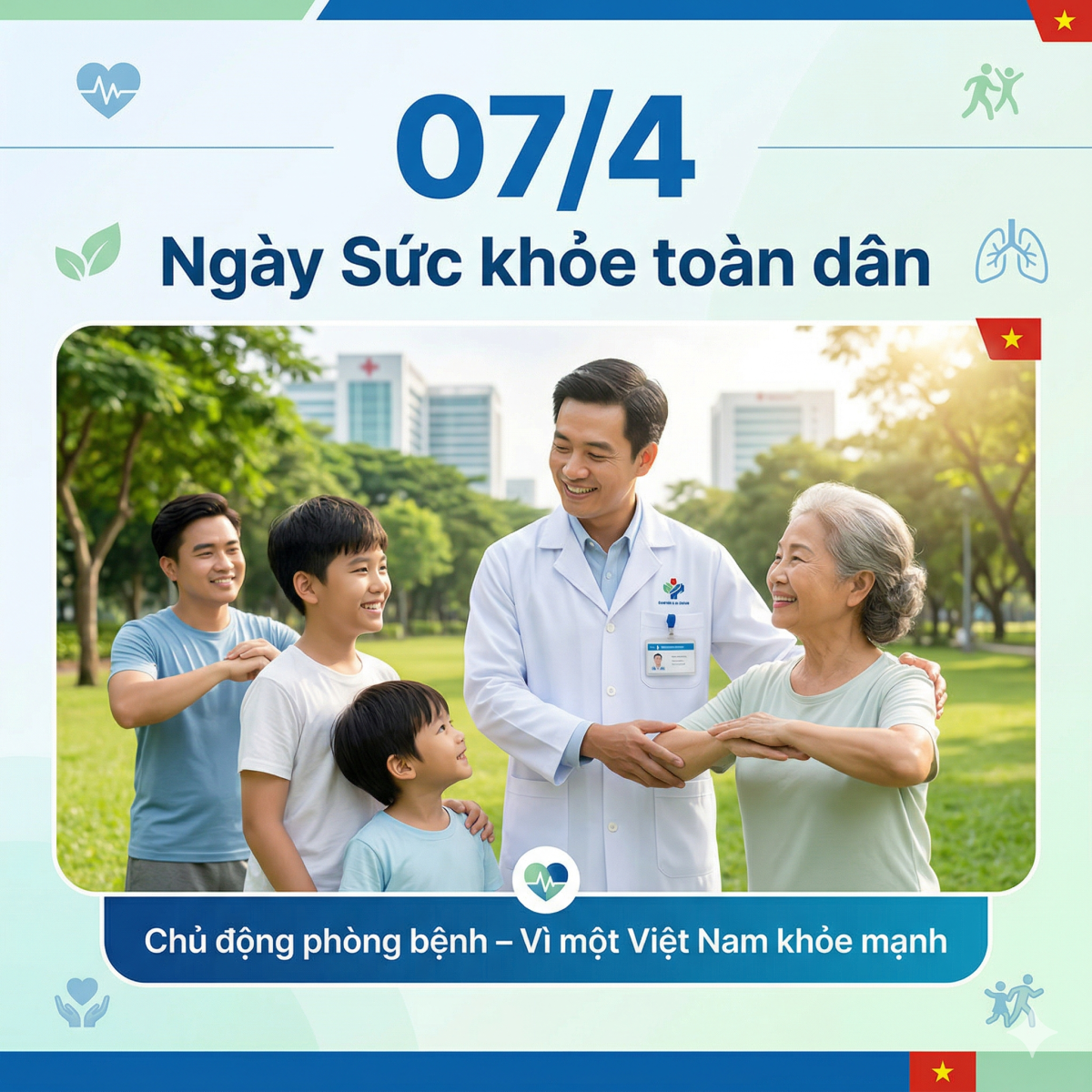 HƯỞNG ỨNG NGÀY SỨC KHỎE TOÀN DÂN 07/4/2026
